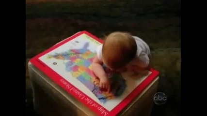 Бебе покаэва на карта щатите на Северна Америка 