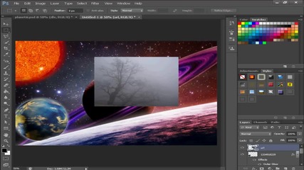 Photoshop cs6 : Wallpaper /урок/ планети !