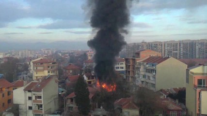 Пожар изпепели къща в Ямбол