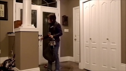 Funny but scary prank on mom