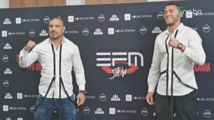 Дани Илиев и Георги Валентинов преди EFM Show 2