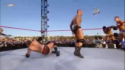 Tribute 2010 John Cena Rey Mysterio And Randy Orton Vs Alberto Del Rio Wade Barrett And The Miz