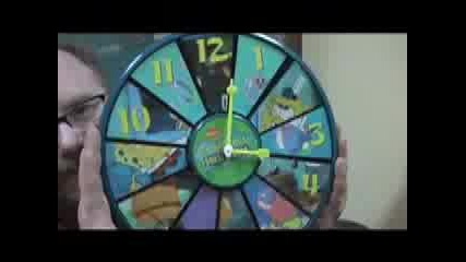 Spongebob Animated Wall Clock Toy Review