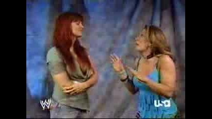 Lita And Mickie Backstage