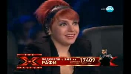 Рафи отново взриви публиката с Rolling in the deep - X Factor 29.11.11