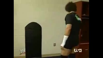 Hornswoggle and Carlito Backstage - The Magic Woggle 