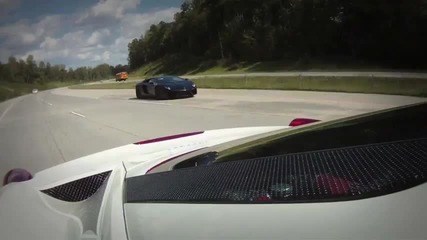 Ferrari 458italia 700hp Twin Turbo Vs Lamborgini Avendor 700hp