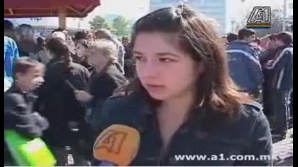Tose Proeski Death Reactions in Skopje Macedonia 
