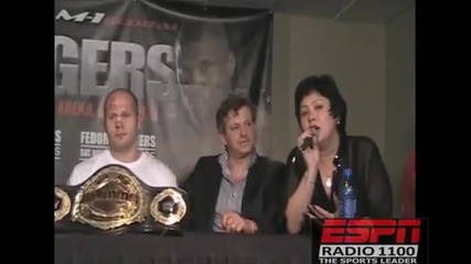 Прес конференция след Strikeforce : Fedor vs Rogers (2) 