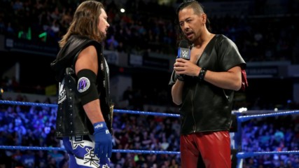 AJ Styles and Shinsuke Nakamura come face to face ahead of WrestleMania: SmackDown LIVE, March 13, 2018