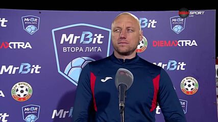 Иван Иванов след загубата на Етър от Янтра