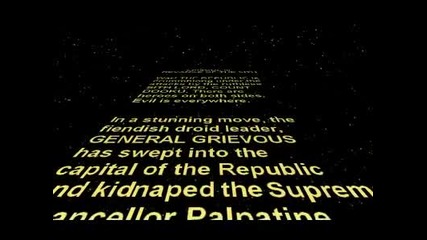 Star Wars Rots openning crawl