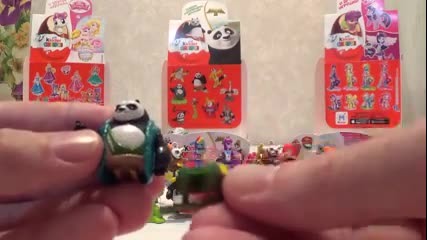 (part 3 of 3) Kinder Surprise Eggs Kung Fu Panda-3 - 20152016 Unboxing Toys - Youtube