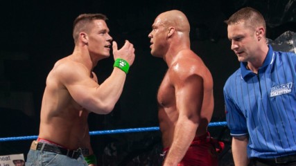 Kurt Angle & John Cena vs. The Bashams: SmackDown, Feb. 19, 2004