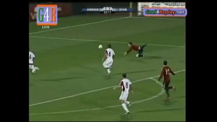 10.10.09 Армения 1:2 Испания Мата Гол