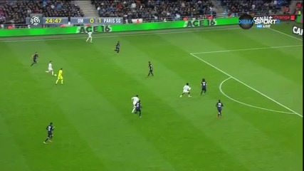 Олимпик Марсилия - ПСЖ 1:1 /първо полувреме/
