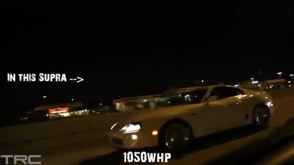 Sexy girl in Toyota Supra 1050 Hp