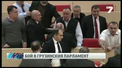 Бой без правила в грузинския парламент