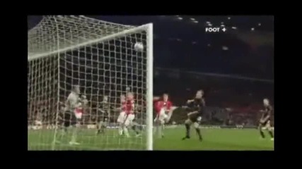 03.11.09 Манчестър Юнайтед 2:3 Цска Москва Скоулс Гол