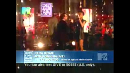 Jay - Z - Rihanna - Bono Vox Hope For Haiti Now - January 23 2010 - Mtv Brazil ao vivo 