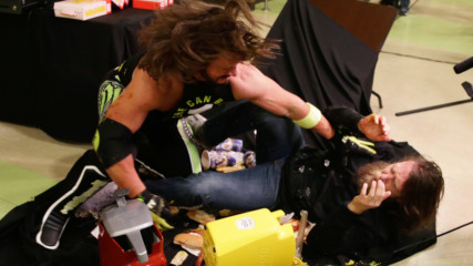 AJ Styles drives Daniel Bryan through a concessions table: SmackDown LIVE, Jan. 15, 2019