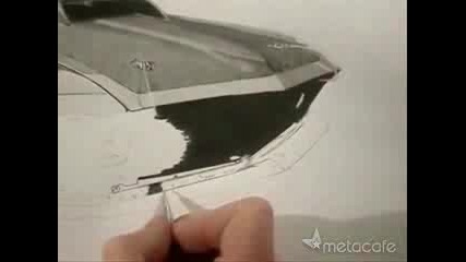 Рисуване на Форд Мустанг 
