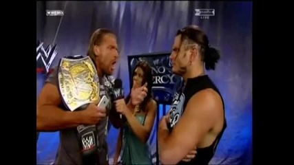 Triple H and Jeff Hardy Interview at No Mercy 2008 