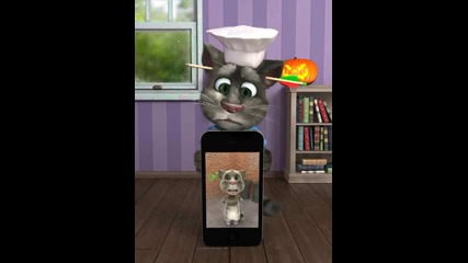 Talking Tom as psy with Minnie me