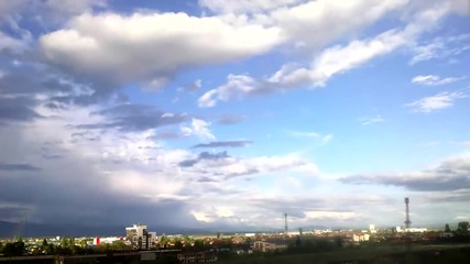 time lapse - Буря над стара планина (снимано от София)