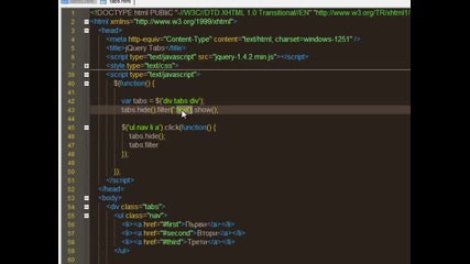 Уеб Разработване уроци - Javascript - jquery - Табове(tabs)