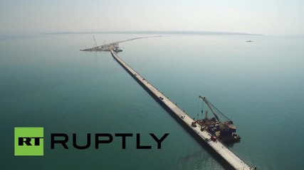 Russia: Drone captures over 1,000-metre bridge to Crimean peninsula