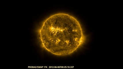 Преминаването на Венера между Слънцето и Земята /05-06.06.2012/(proba-2's) ( European Space Agency)