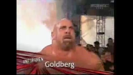 wwe Triple H vs goldberg 