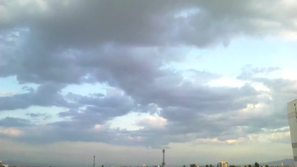 time lapse - късно следобед в София 20.8.2014