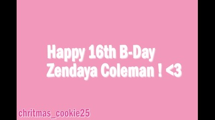 Happy 16th Birthday Zendaya Coleman!