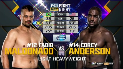 Fabio Maldonado vs Corey Anderson (ufc Fight Night 77, 7.11.2015)