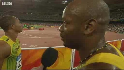 Интервю с Asafa Powell - Олимпийски игри Пекин 2008