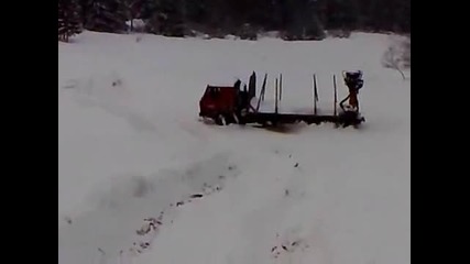Tatra 6x6 in snow - 90 cm. Slovakia 