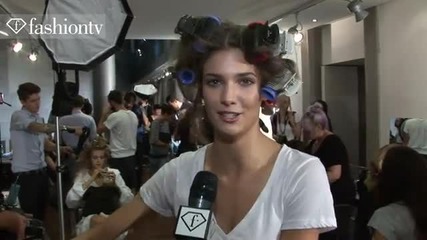 Versace Hair & Makeup Backstage - Milan Fashion Week Spring 2012 Mfw
