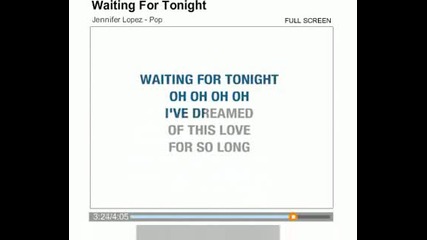 Jennifer Lopez - Waiting For Tonight orginalen Sb