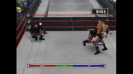 Match 2 - Triple H vs Devon Dudley and Bubba Ray Dudley