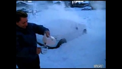 - 30 градуса и топла вода ... ;)