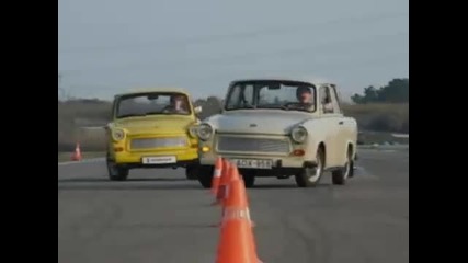 Trabant on two wheels (trab - akrobatika promo)