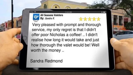 All Seasons Valeters Croydon Superb 5 Star Review by Sandra R.