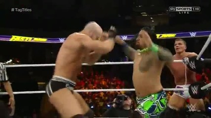 The Usos vs Cesaro & Tyson Kidd (tag Team Championship) Wwe Fast Lane 2015