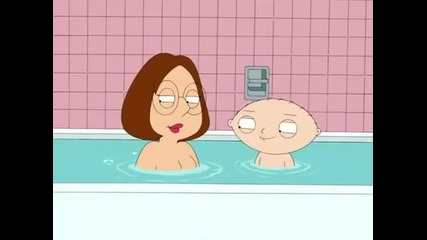 Family Guy Meg and Stewie in the tub