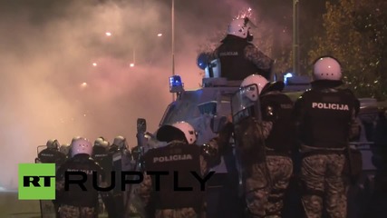 Montenegro: Clashes erupt in Podgorica as anti-gov protesters demand PM's resignation