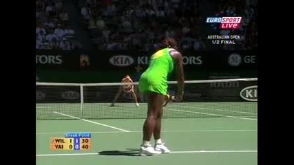 Australian Open 2007 1/2 Serena Williams vs Nicole Vaidisova