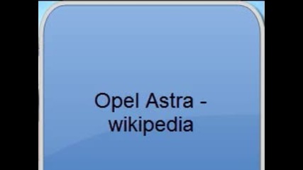 Opel astra Wikipedia