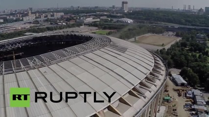Russia: Drone films the venue of FIFA's World Cup 2018 final